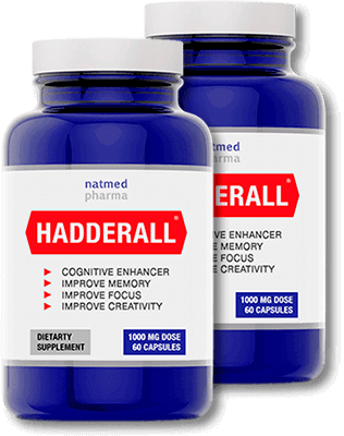 2 φιάλες με 120 χάπια για βελτίωση των δυνατοτήτων επικοινωνίας Hadderall